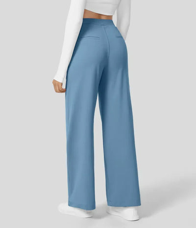 Clara Flex™ - Pleated Stretch Fabric Pants