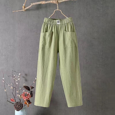 MAIA™ - CLASSIC LINEN BLEND TROUSERS