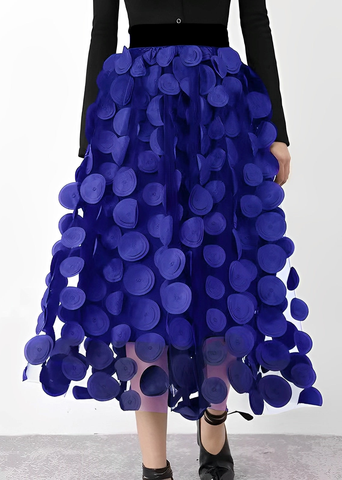 LAURA | Black Polka Dot Skirt