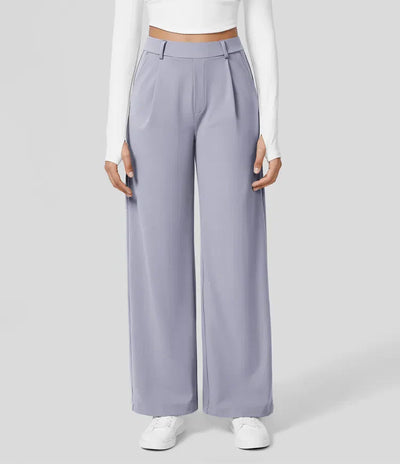 Clara Flex™ - Pleated Stretch Fabric Pants