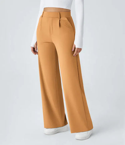 Clara Flex™ - Pleated Stretch Fabric Pants