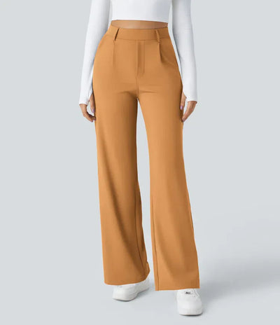 Clara Flex™ - Pleated Stretch Fabric Pants