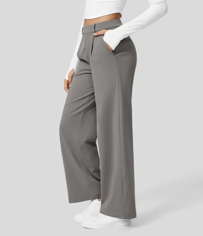 Clara Flex™ - Pleated Stretch Fabric Pants