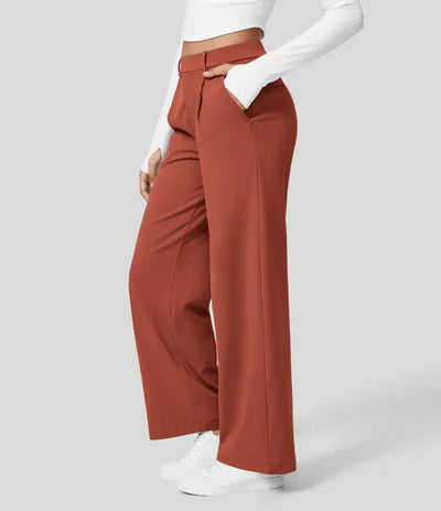 Clara Flex™ - Pleated Stretch Fabric Pants