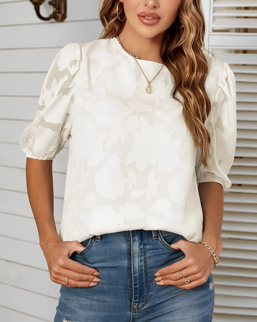 AIRLIE | Blouse with Puff Sleeve