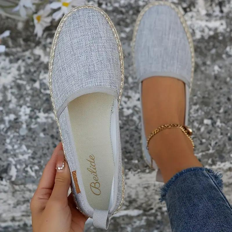 Espadrilles, Flat, Lightweight, Canvas Shoes, Shoes for Summer