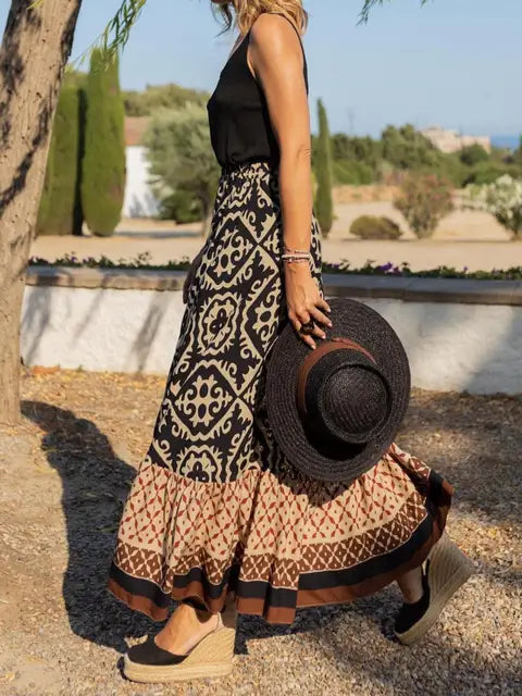 IZZY | Long Summer Skirt in Retro Boho Style