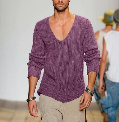 AEROL | Men's Knit V-Neck Sweater