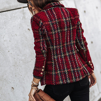 ABBEY | Stylish Checked Blazer