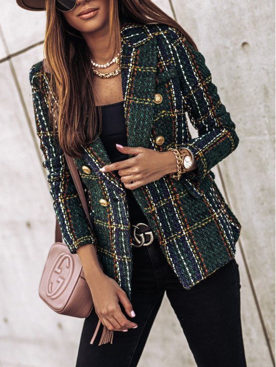 ABBEY | Stylish Checked Blazer