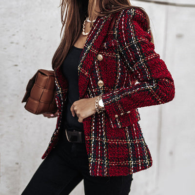 ABBEY | Stylish Checked Blazer