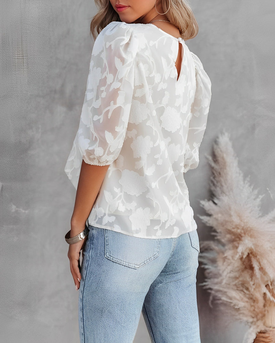 AIRLIE | Blouse with Puff Sleeve