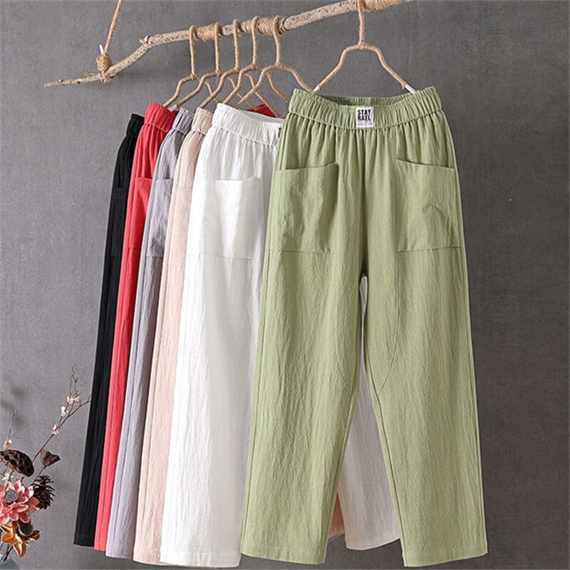 MAIA™ - CLASSIC LINEN BLEND TROUSERS