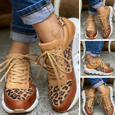 JUNGLE PACE LEOPARD PRINT SNEAKERS