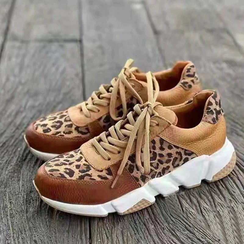 JUNGLE PACE LEOPARD PRINT SNEAKERS