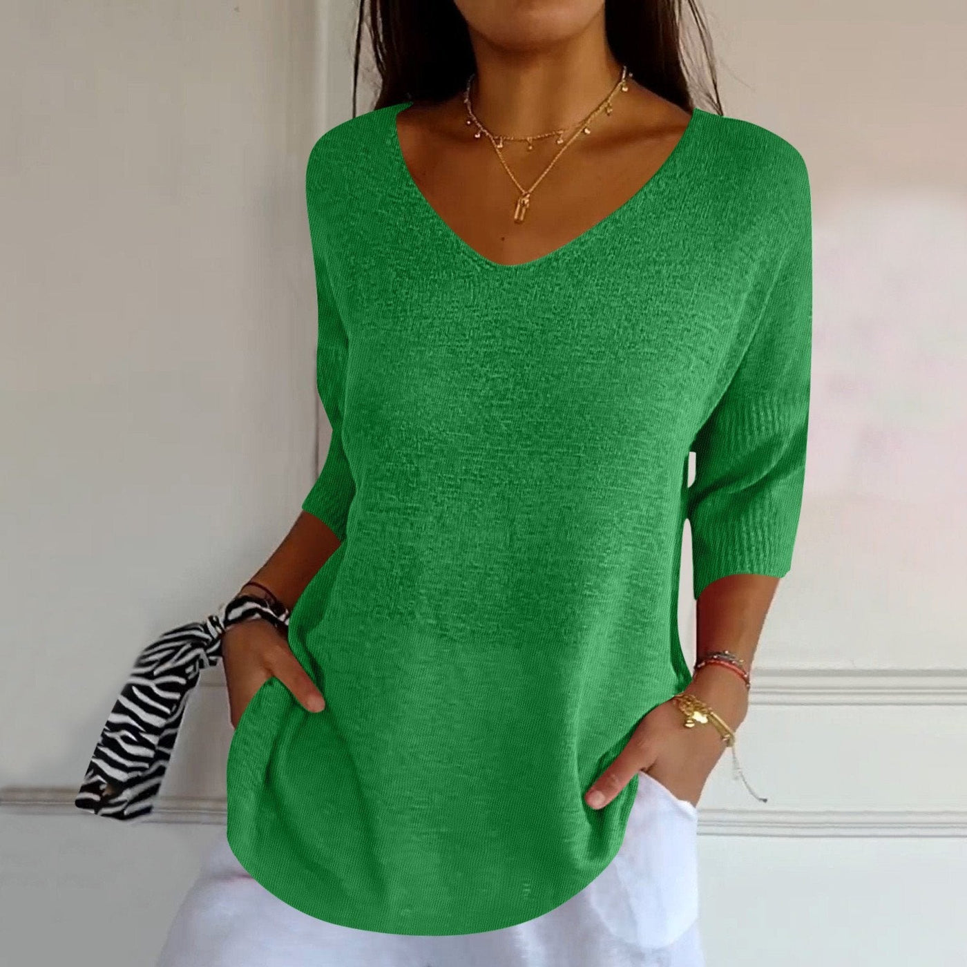 FELICITY - SOPHISTICATED KNIT SHIRT