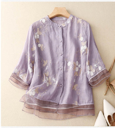 Eloise – Embroidered Cotton Top