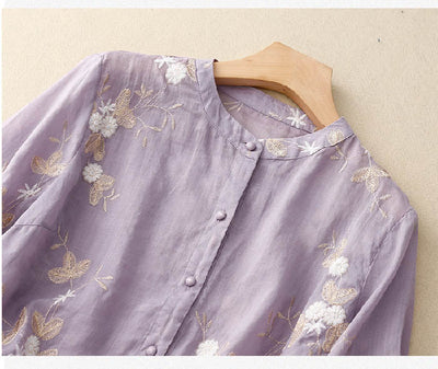 Eloise – Embroidered Cotton Top